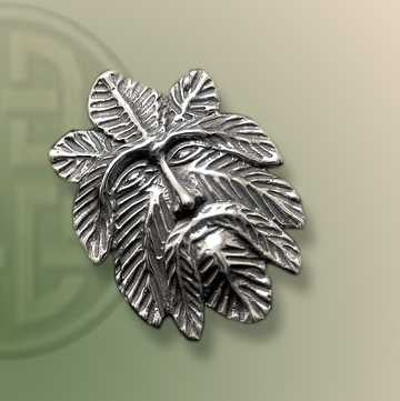 Green Man Brooch